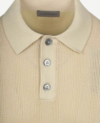 Knitted jacquard polo sand