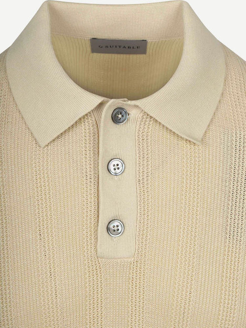 Knitted jacquard polo sand