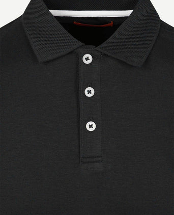 Boris liquid poloshirt zwart