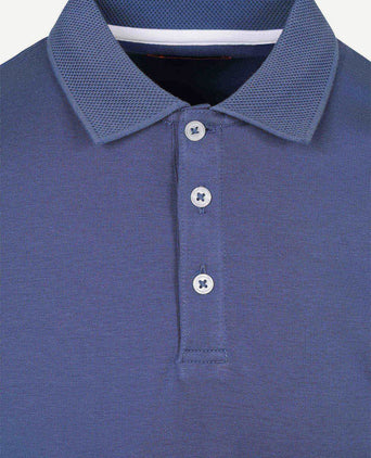 Boris liquid poloshirt royal blue