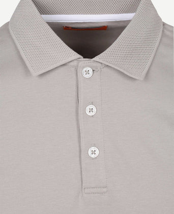 Boris liquid poloshirt greige