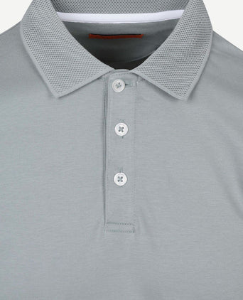 Boris liquid poloshirt cement groen