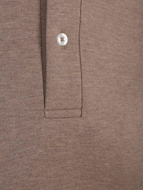 Poloshirt mel pique camel