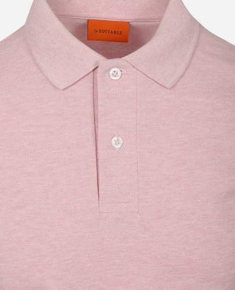 Poloshirt mel pique roze