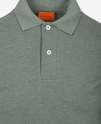 Poloshirt mel pique groen