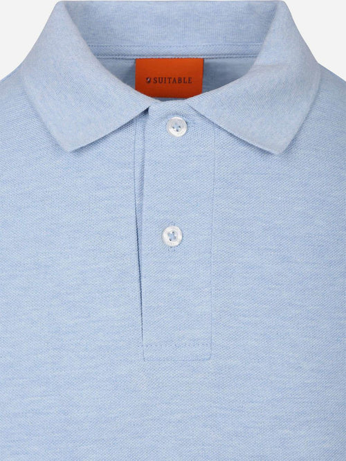 Poloshirt mel pique sky blue