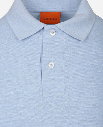 Poloshirt mel pique sky blue