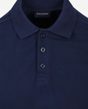 Respect polo tiger donkerblauw