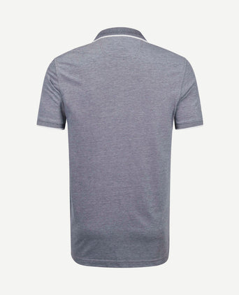 Oxford polo grijs