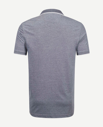 Oxford polo grijs