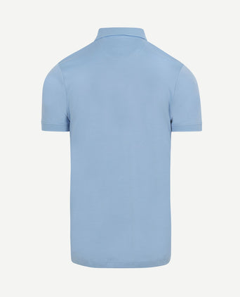 Liquid poloshirt lichtblauw