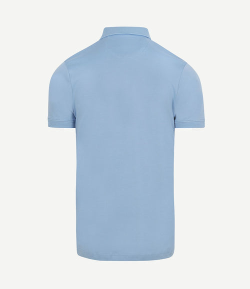 Liquid poloshirt lichtblauw
