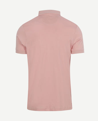 Liquid poloshirt lichtroze