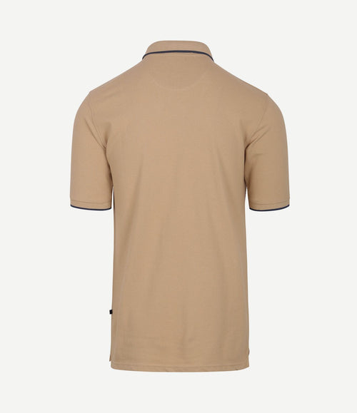 Respect polo tip ferry beige