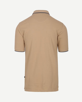 Respect polo tip ferry beige