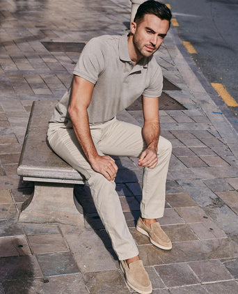 Poloshirt mel pique sand