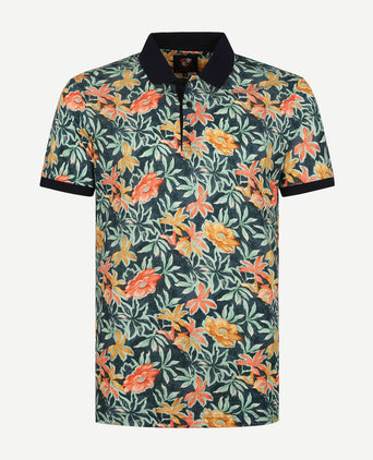 Polo bloemen groen