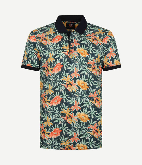 Polo bloemen groen