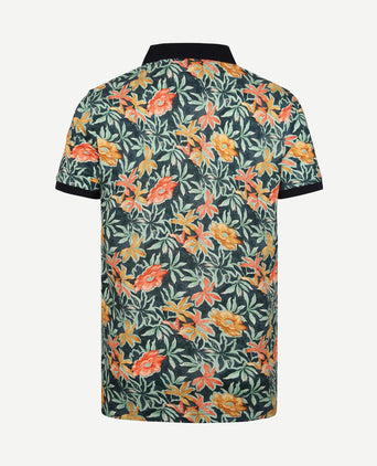 Polo bloemen groen