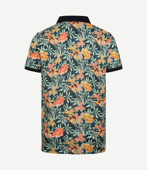 Polo bloemen groen