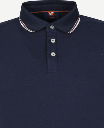 Suitable polo jesse donkerblauw | Slim-fit