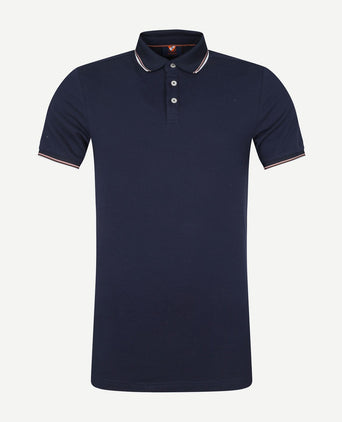 Suitable polo jesse donkerblauw | Slim-fit