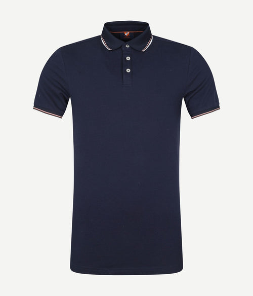 Suitable polo jesse donkerblauw | Slim-fit