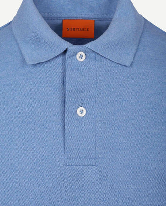 Polo mel pique mid blue