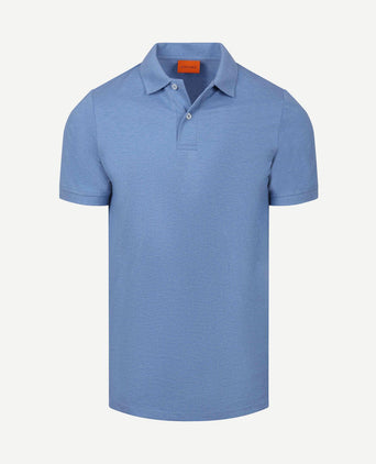 Polo mel pique mid blue