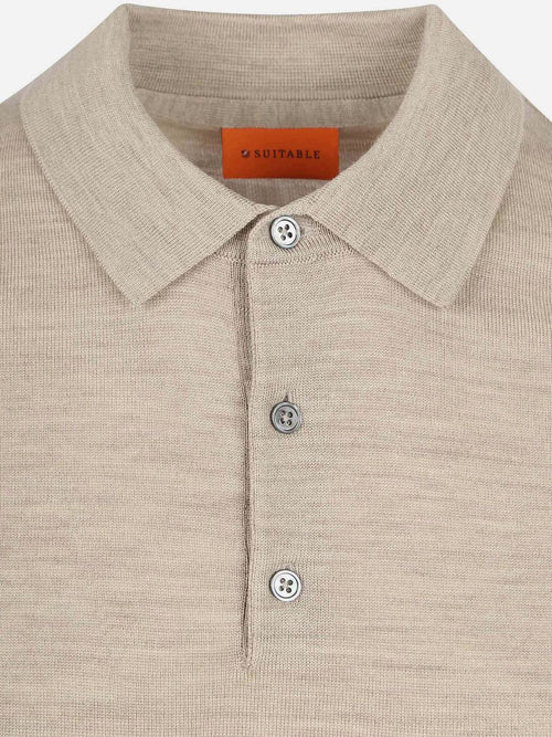 Polo rishi merinowol beige