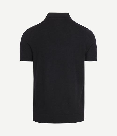 Polo rishi merinowol donkerblauw