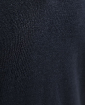 Suitable polo riva linnen donkerblauw