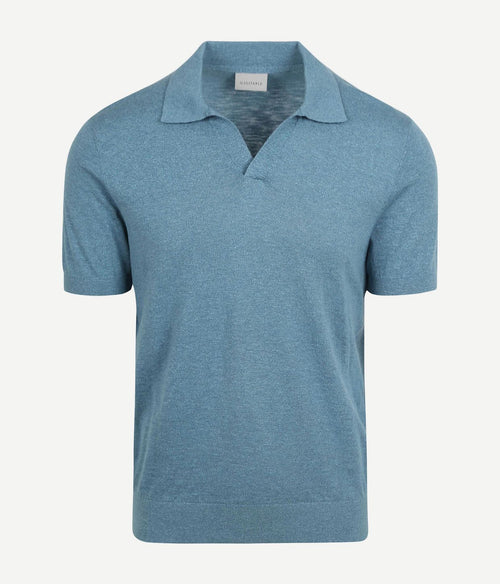 Suitable polo riva linnen petrol