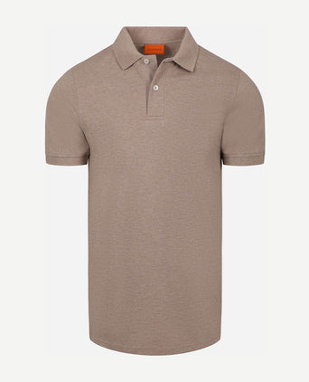 Poloshirt mel pique camel
