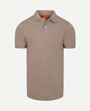 Poloshirt mel pique camel