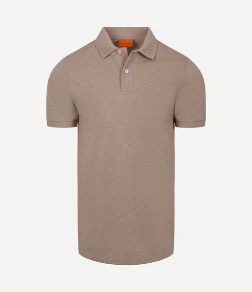 Poloshirt mel pique camel