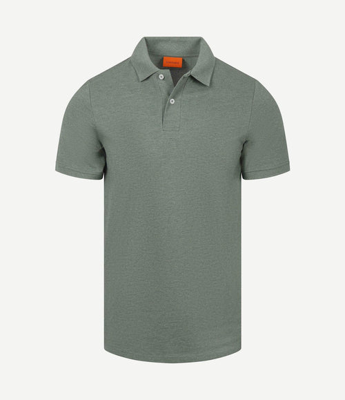 Poloshirt mel pique groen