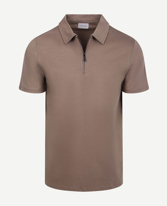 Poloshirt silky taupe