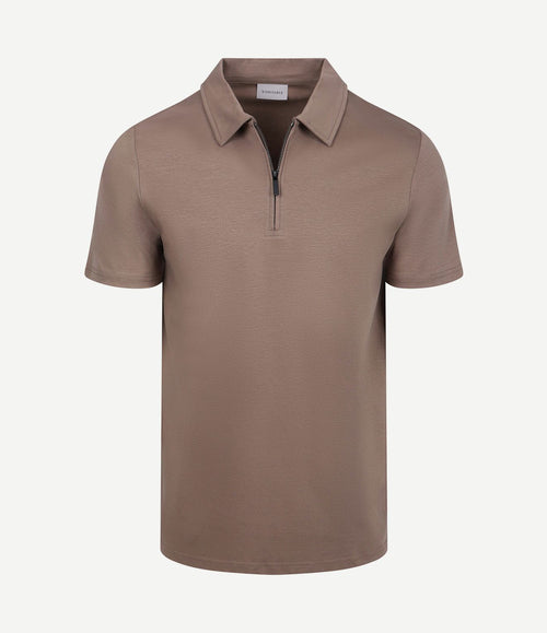 Poloshirt silky taupe