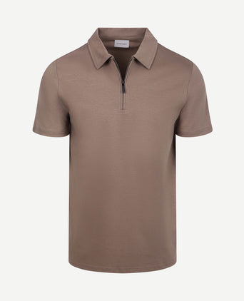 Poloshirt silky taupe