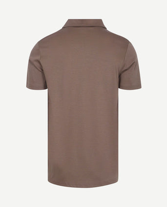 Poloshirt silky taupe