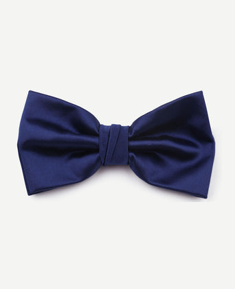 Polyester strik blauw