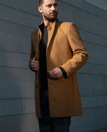 Suitable prestige coat hans bruin | Slim-fit