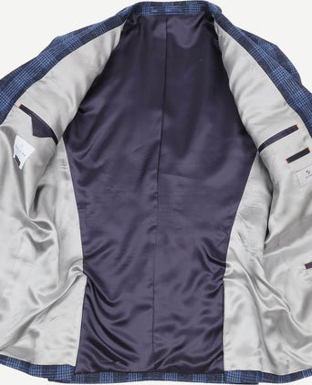 Suitable prestige colbert amqui ruit blauw