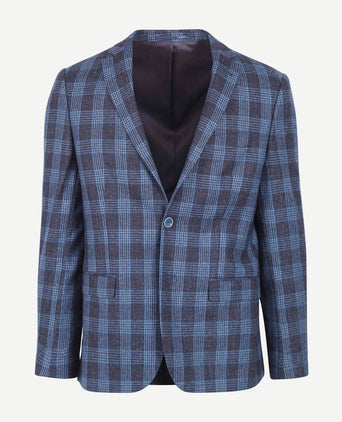 Suitable prestige colbert amqui ruit blauw