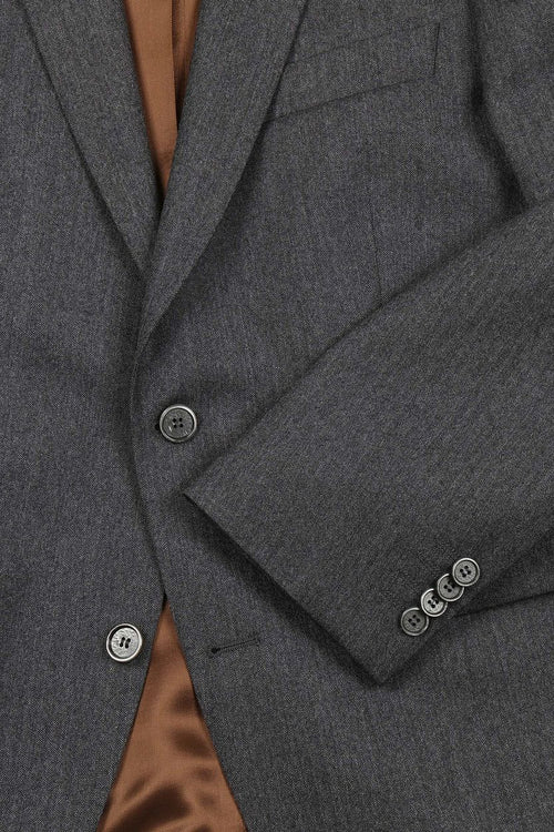 Suitable prestige colbert wol herringbone grijs