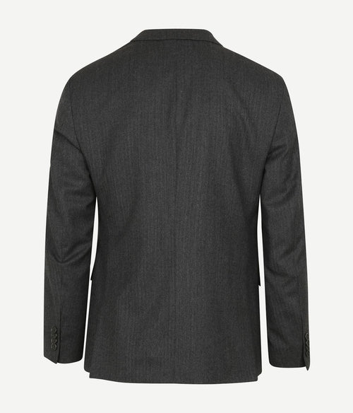 Suitable prestige colbert wol herringbone grijs