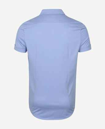 Suitable prestige earl short sleeve overhemd lichtblauw