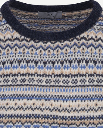 Suitable prestige fair isle pullover beige