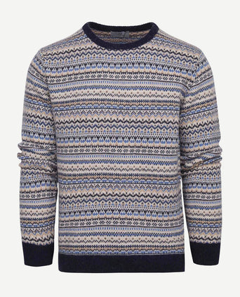 Suitable prestige fair isle pullover beige